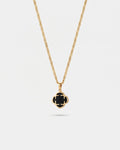 Charm Necklace | Onyx Black Gold 1