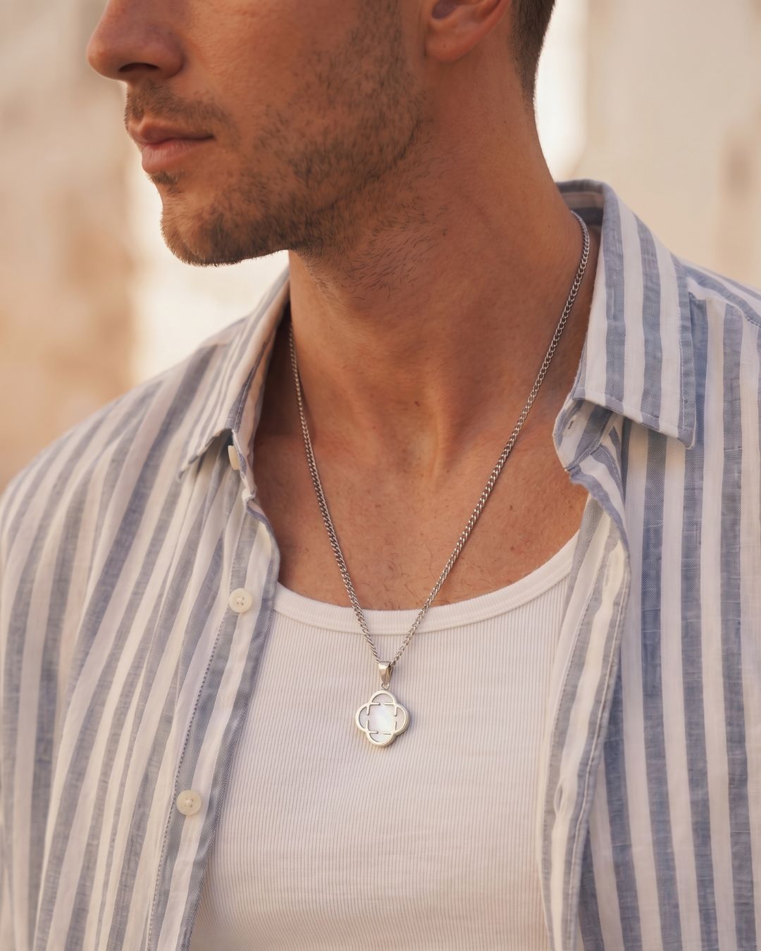 Charm Necklace | Nacre Silver 2