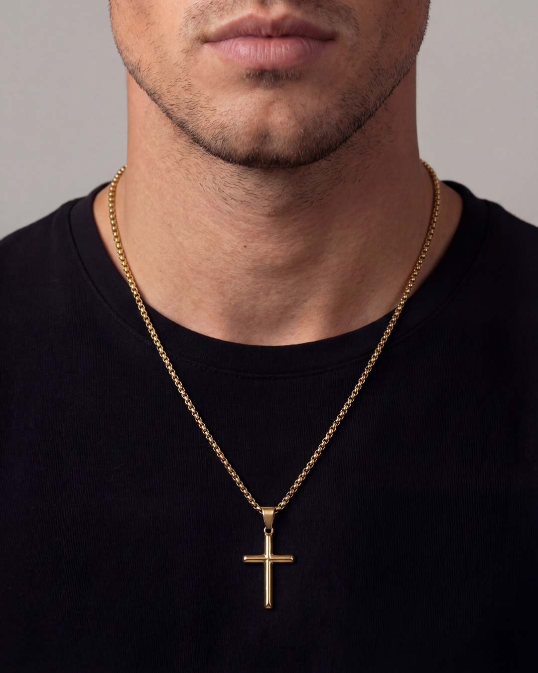Christian Cross Necklace | Gold 2