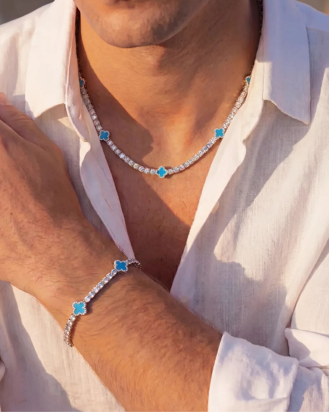 Clover Bracelet | Azure Gold 4