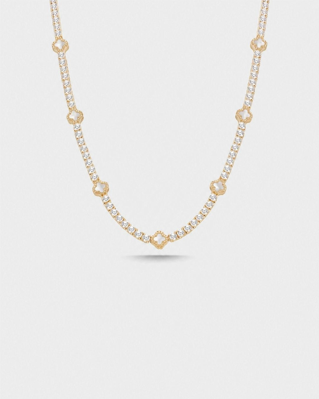 Clover Necklace | Nacre Gold 1