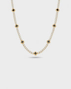 Clover Necklace | Onyx Black Gold 1