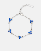 Clover Blue Zircon Bracelet | Stainless Steel 1