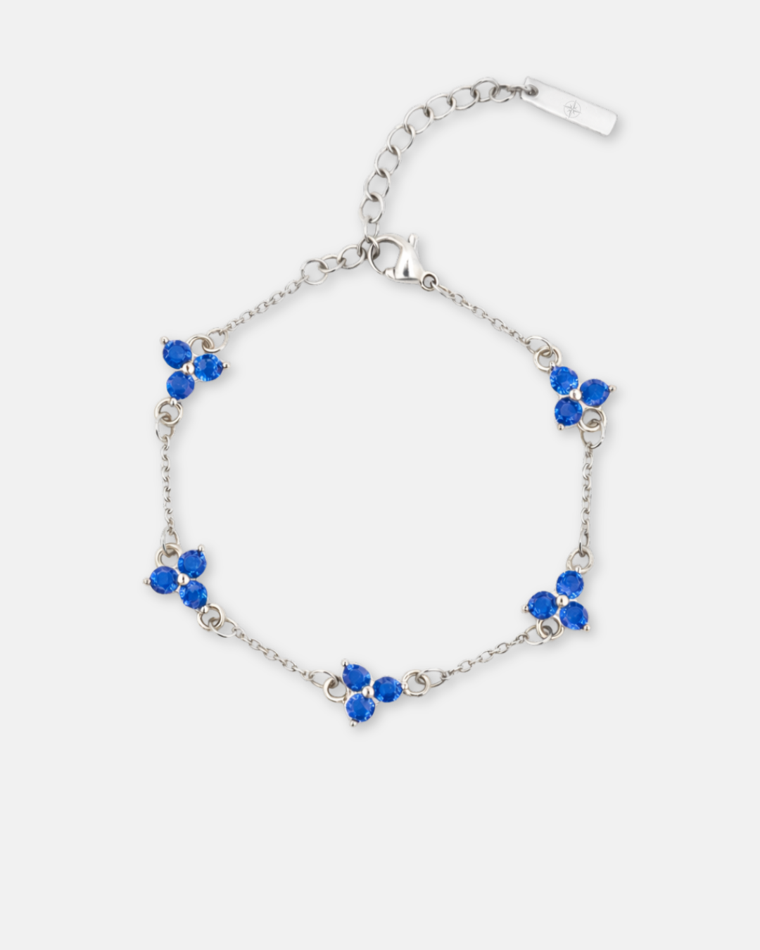 Clover Blue Zircon Bracelet | Stainless Steel 1