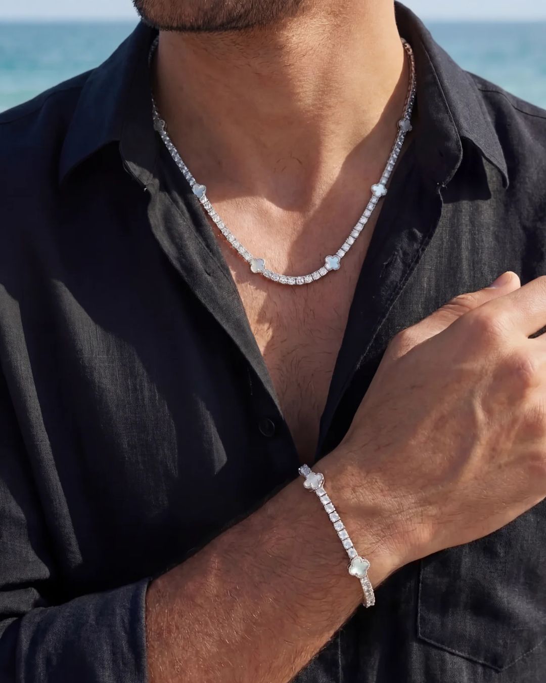 Clover Bracelet | Nacre Silver 5