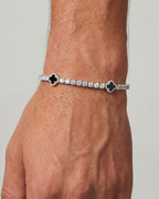Clover Bracelet | Onyx Black Silver 2