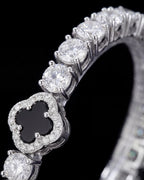 Clover Bracelet | Onyx Black Silver 5