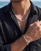 Clover Bracelet | Onyx Black Silver 6