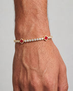 Clover Bracelet | Burgundy Gold 2