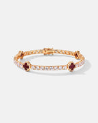 Clover Bracelet | Burgundy Gold 1