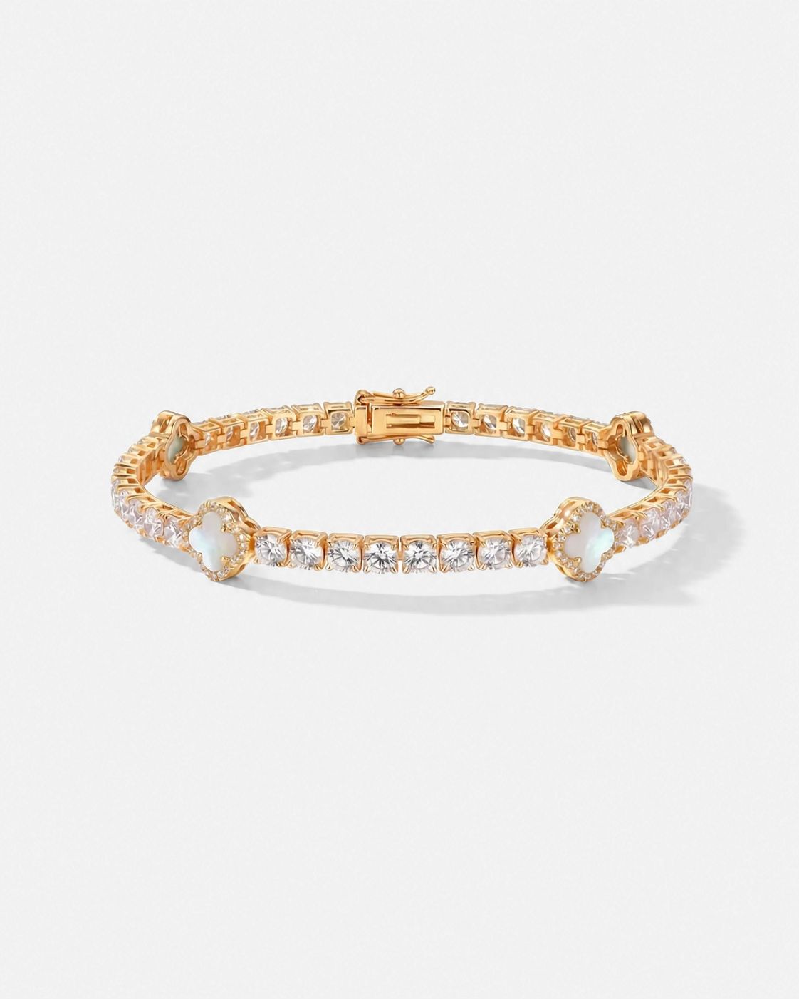 Clover Bracelet | Nacre Gold 1
