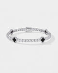 Clover Bracelet | Onyx Black Silver 1