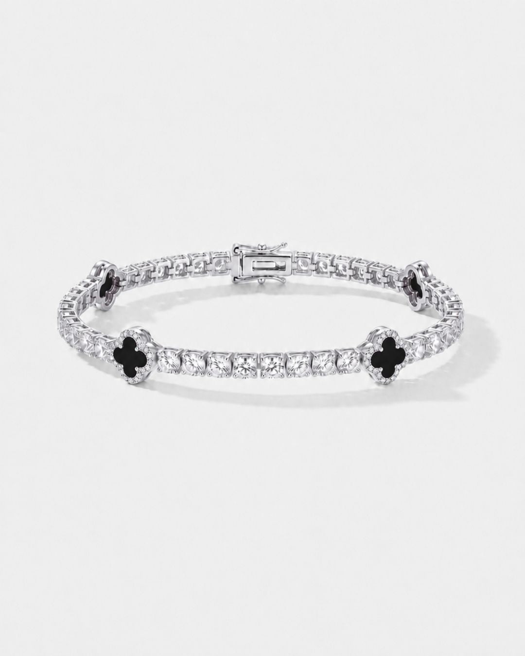 Clover Bracelet | Onyx Black Silver 1