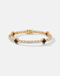 Clover Bracelet | Onyx Black Gold 1