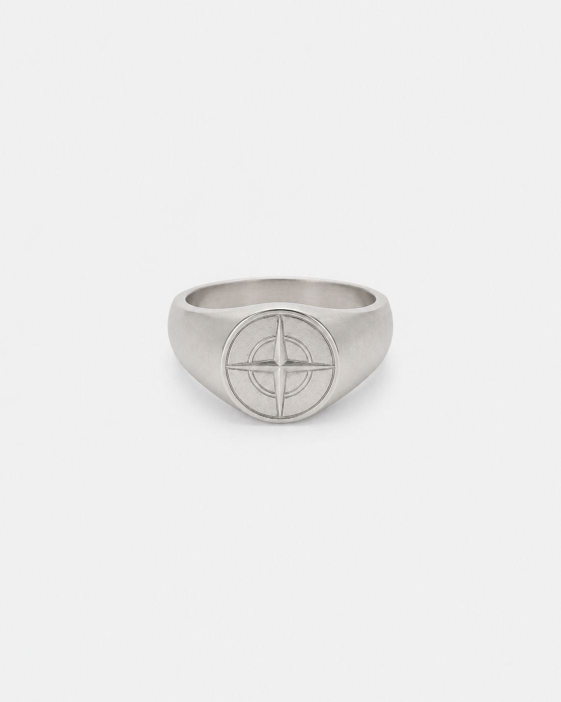 Pureform Compass Ring | Titanium Steel 1