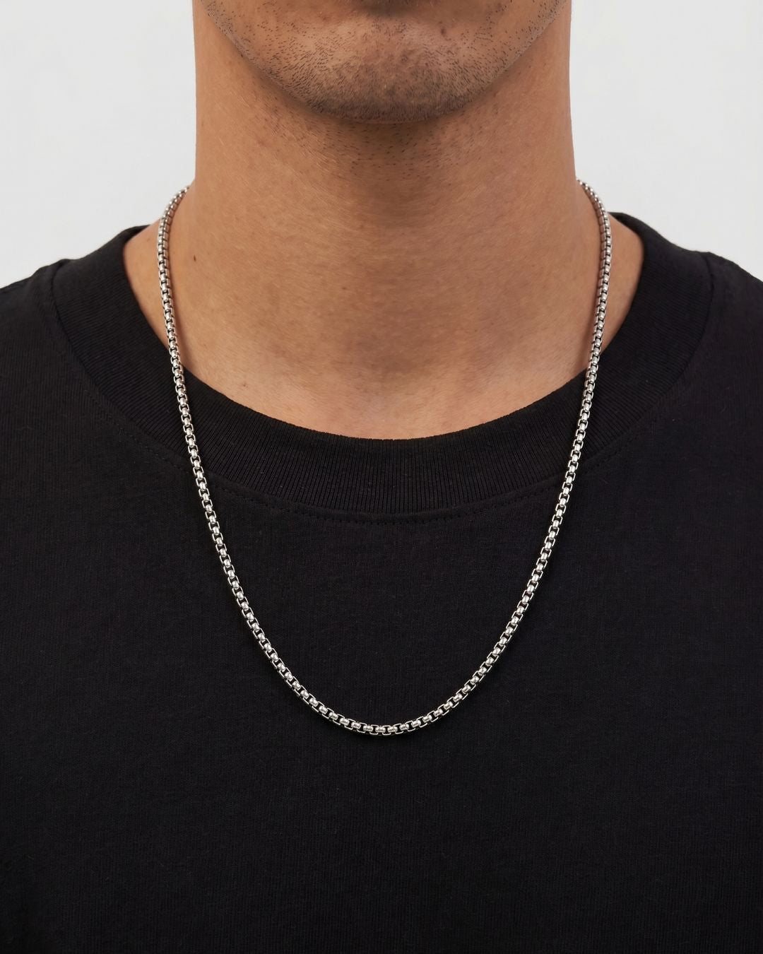 Côte Box Necklace | Silver 2