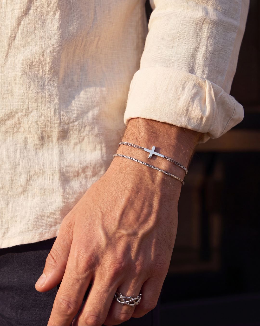Cross Bracelet | Silver 2