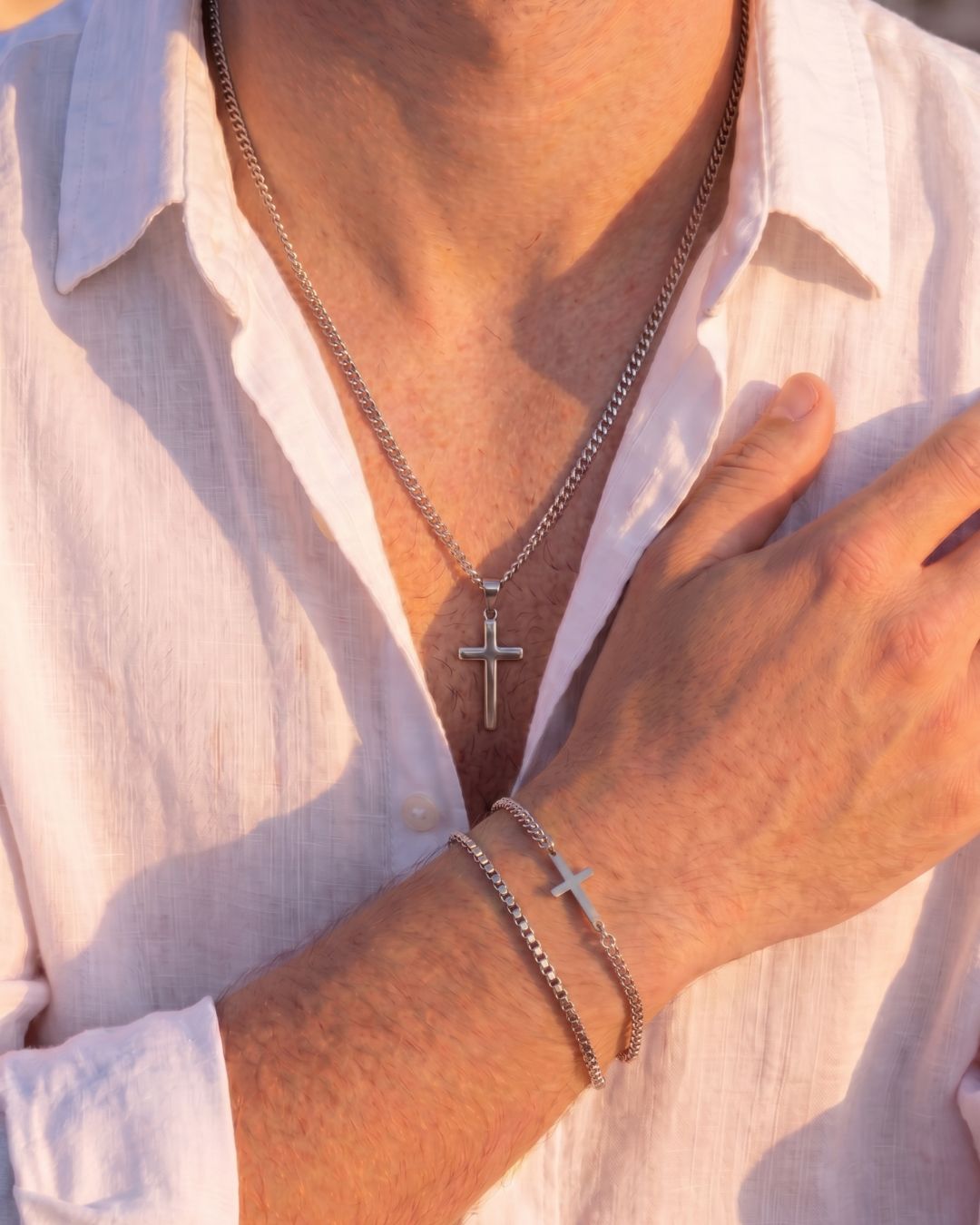 Cross Necklace | Silver 4