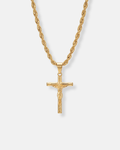 Crucifix Pendant Necklace I Gold 1