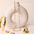 Dainty Gold Pearl Choker 2