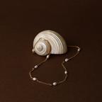 Dainty Gold Pearl Choker 12