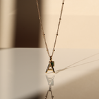 Initial & Birthstone Charm Necklace 22