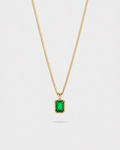 Emerald Pendant Necklace | 1 Carat 18K Gold 1