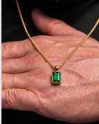 Emerald Pendant Necklace | 1 Carat 18K Gold 3