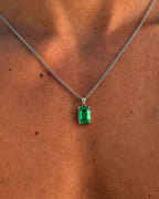 Emerald Pendant Necklace | 2 Carat 7