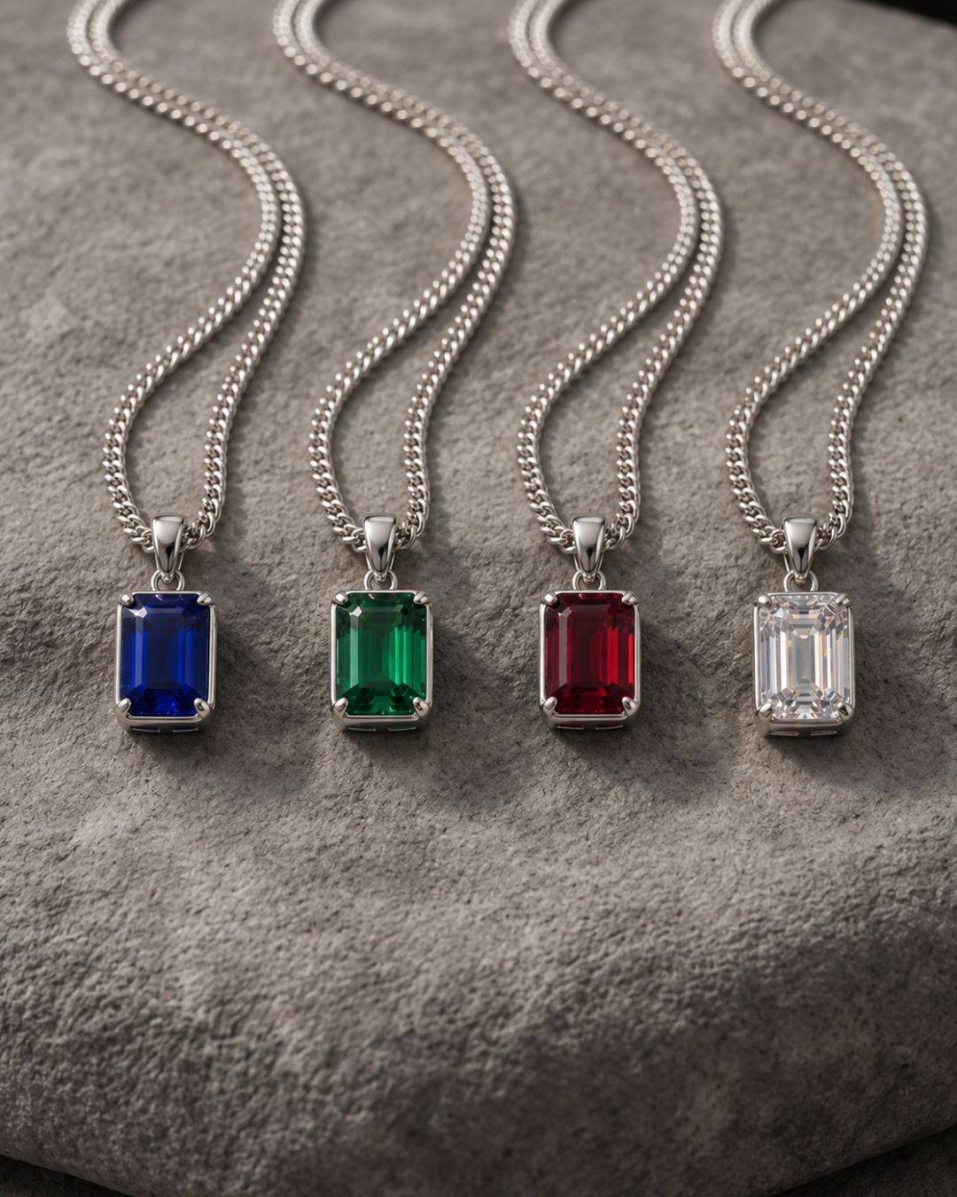 Emerald Pendant Necklace | 2 Carat 8