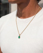 Emerald Pendant Necklace | 1 Carat 18K Gold 6