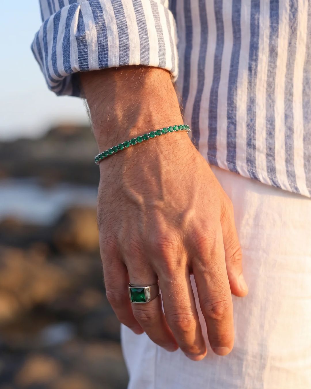 Emerald Ring | Titanium Steel 2