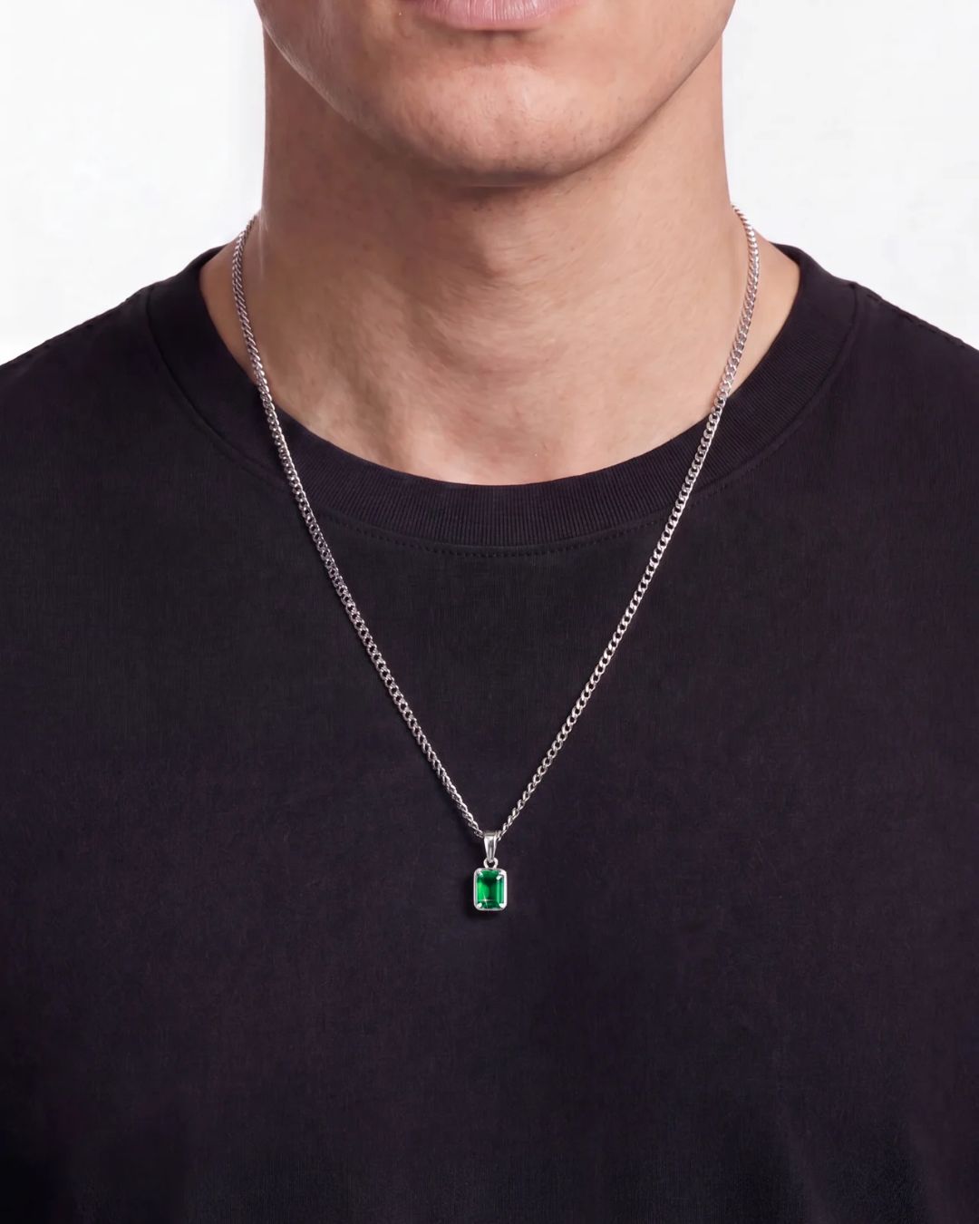 Emerald Pendant Necklace | 1 Carat 2