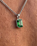 Emerald Pendant Necklace | 1 Carat 10