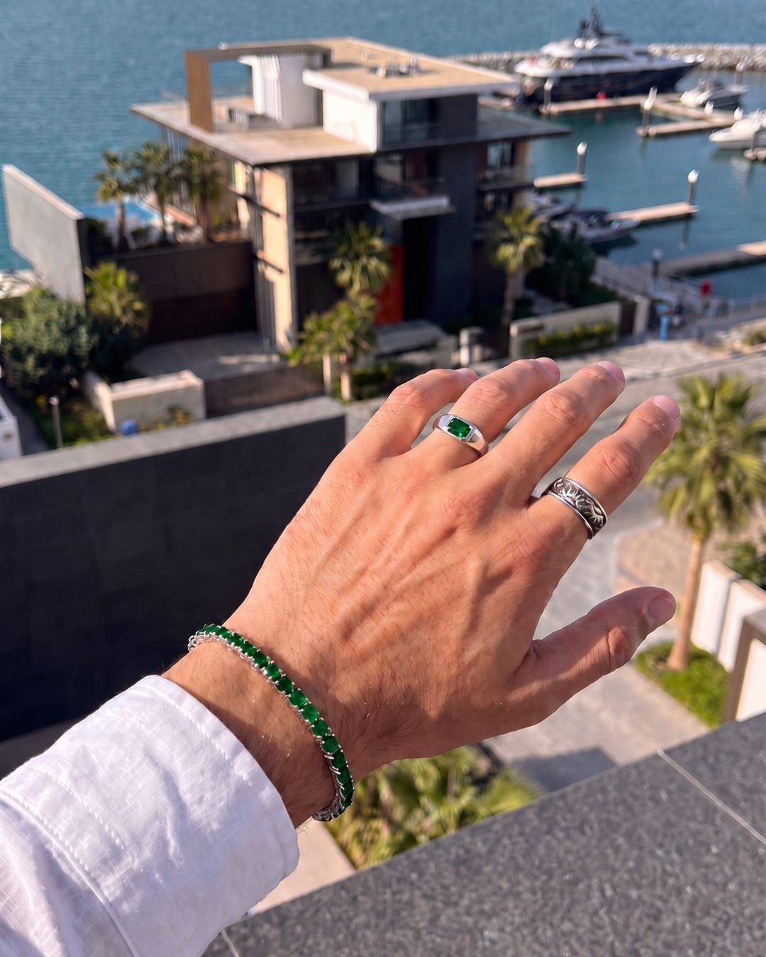 Emerald Ring | 1 Carat 925 Silver 2