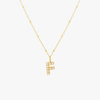 Pearl Initial Necklace 14
