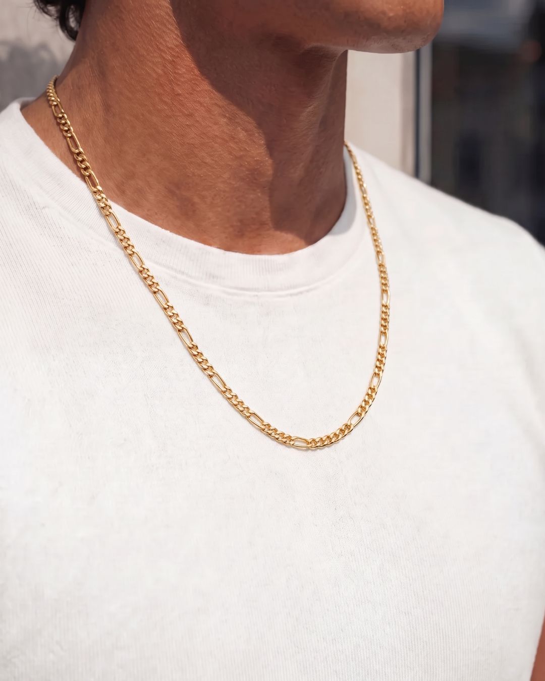 Figaro Chain 3mm | 18K Gold 2