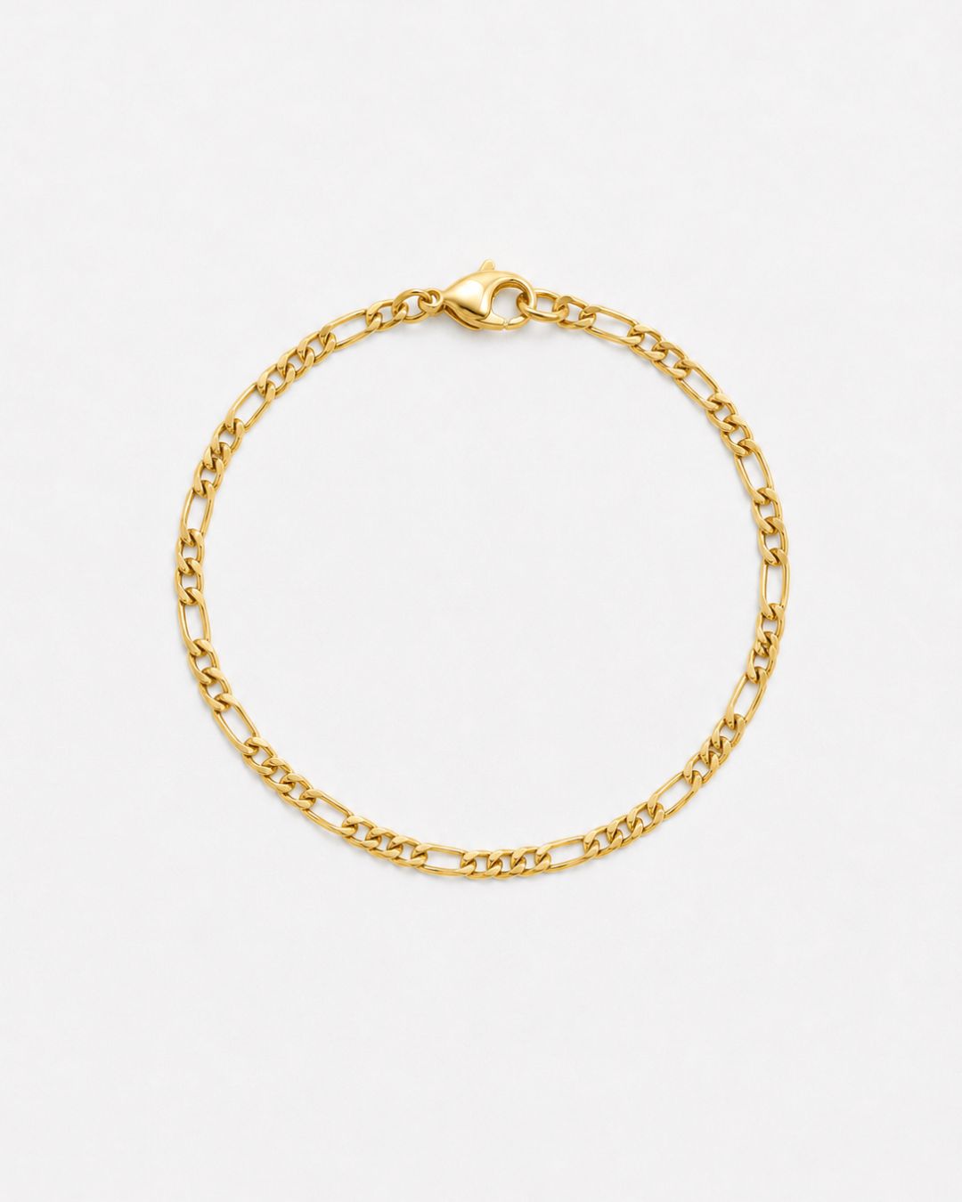 Figaro Bracelet 3mm | 18K Gold 1