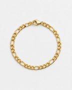 Figaro Bracelet 6mm | 18K Gold 1