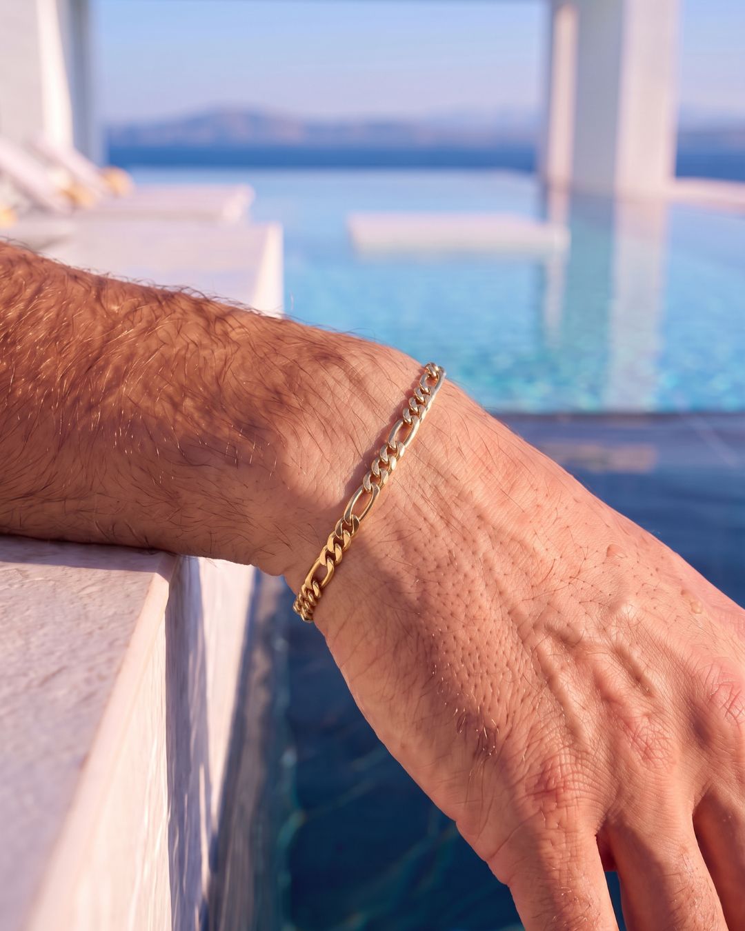 Figaro Bracelet 6mm | 18K Gold 2