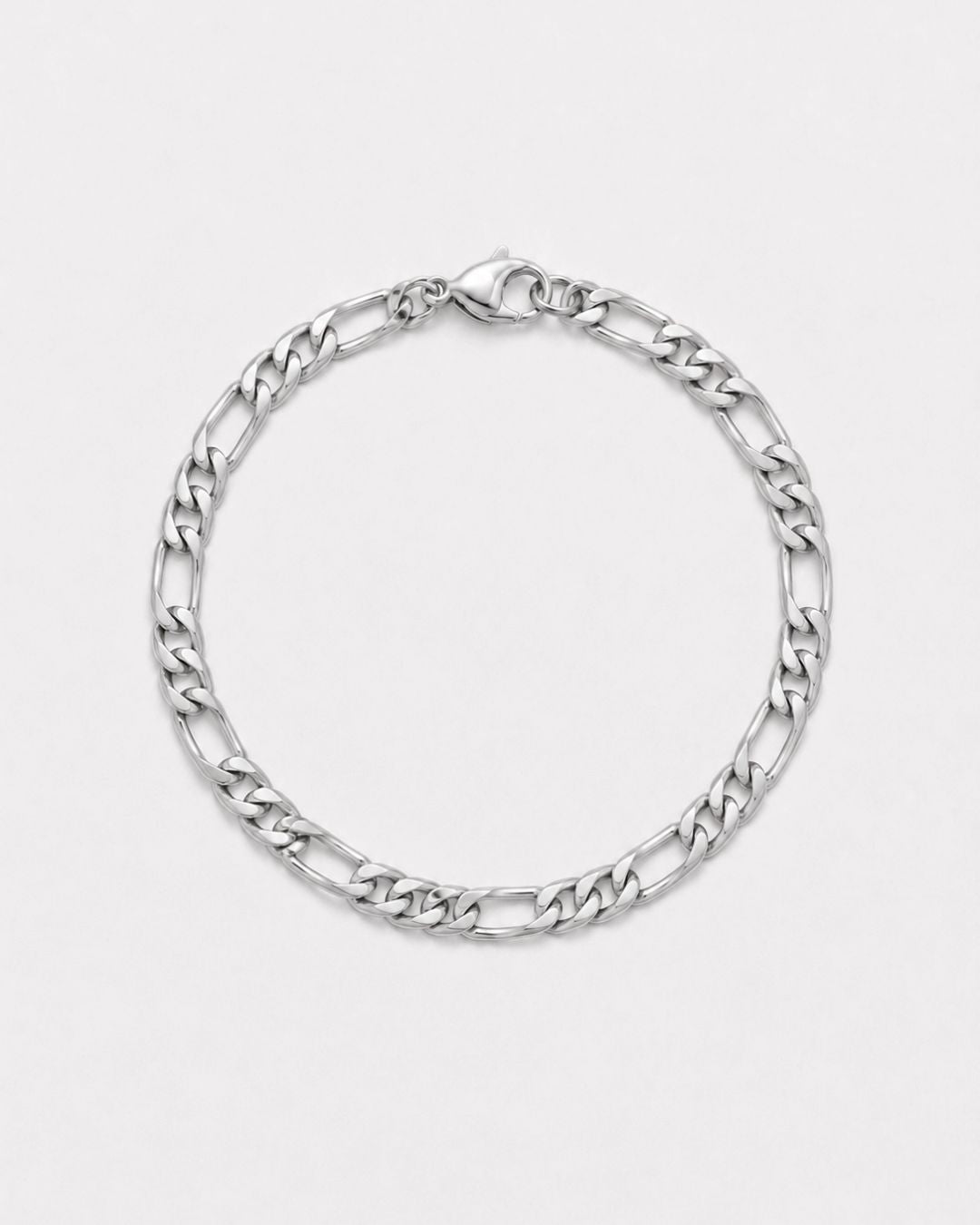 Figaro Bracelet 6mm | Silver 1