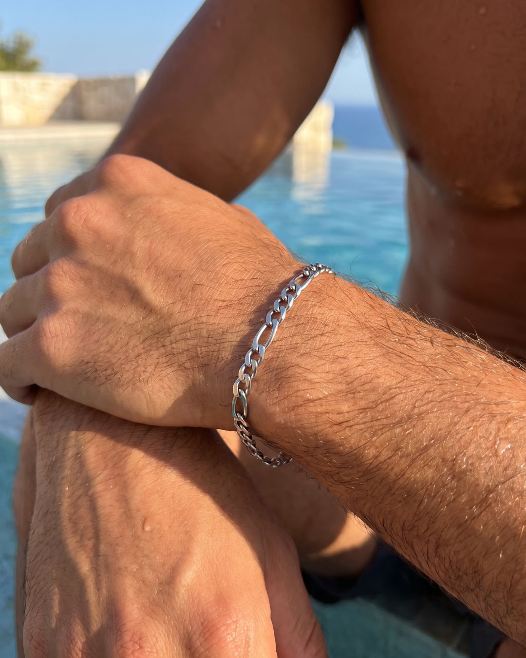 Figaro Bracelet 6mm | Silver 2