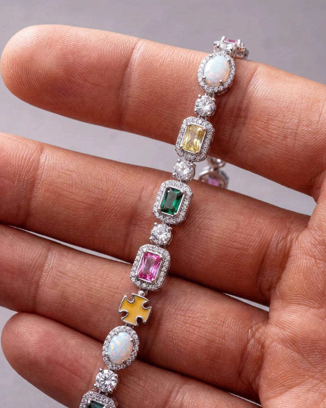 Gemstone Bracelet I Silver 8