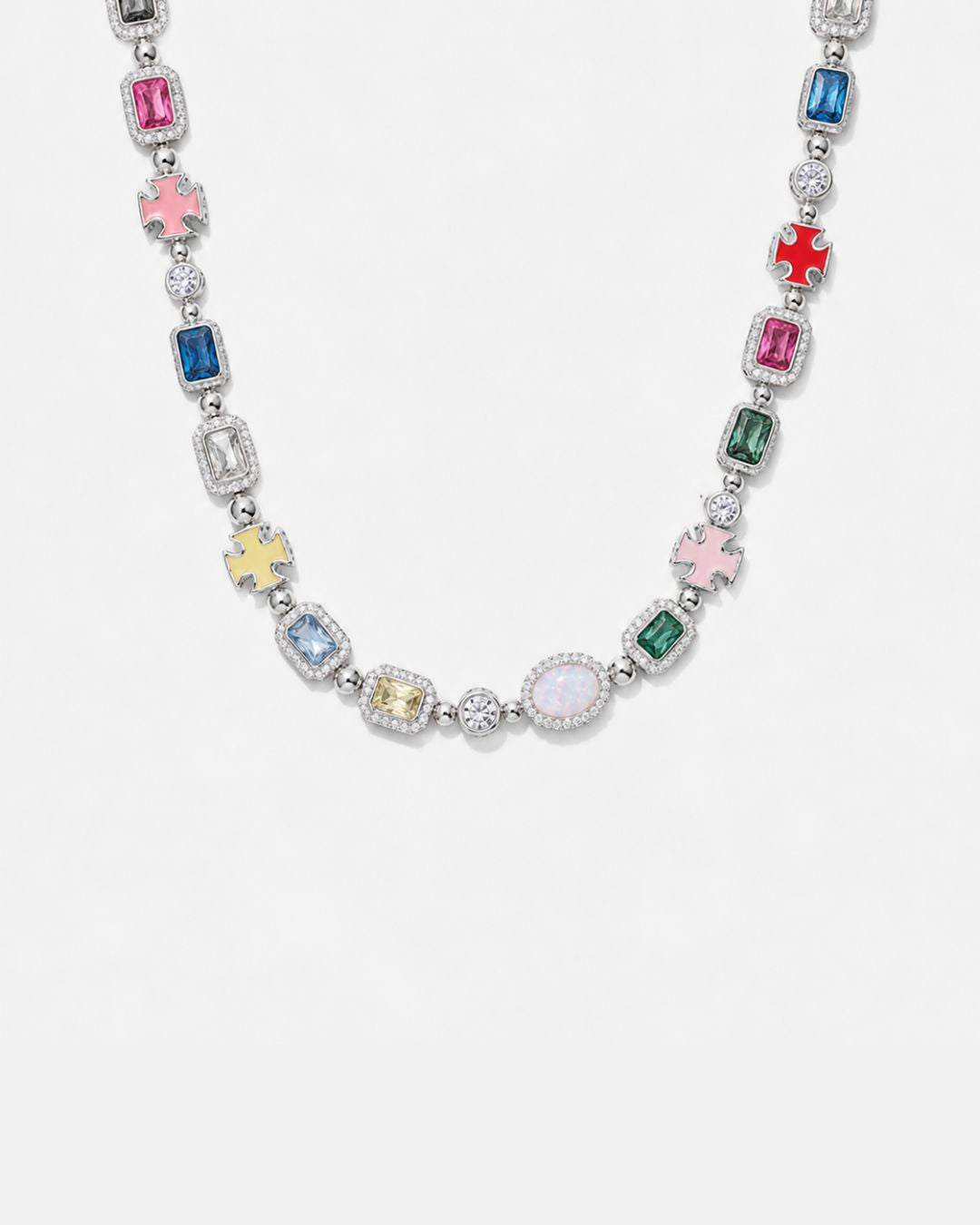 Gemstone Necklace I Silver 1