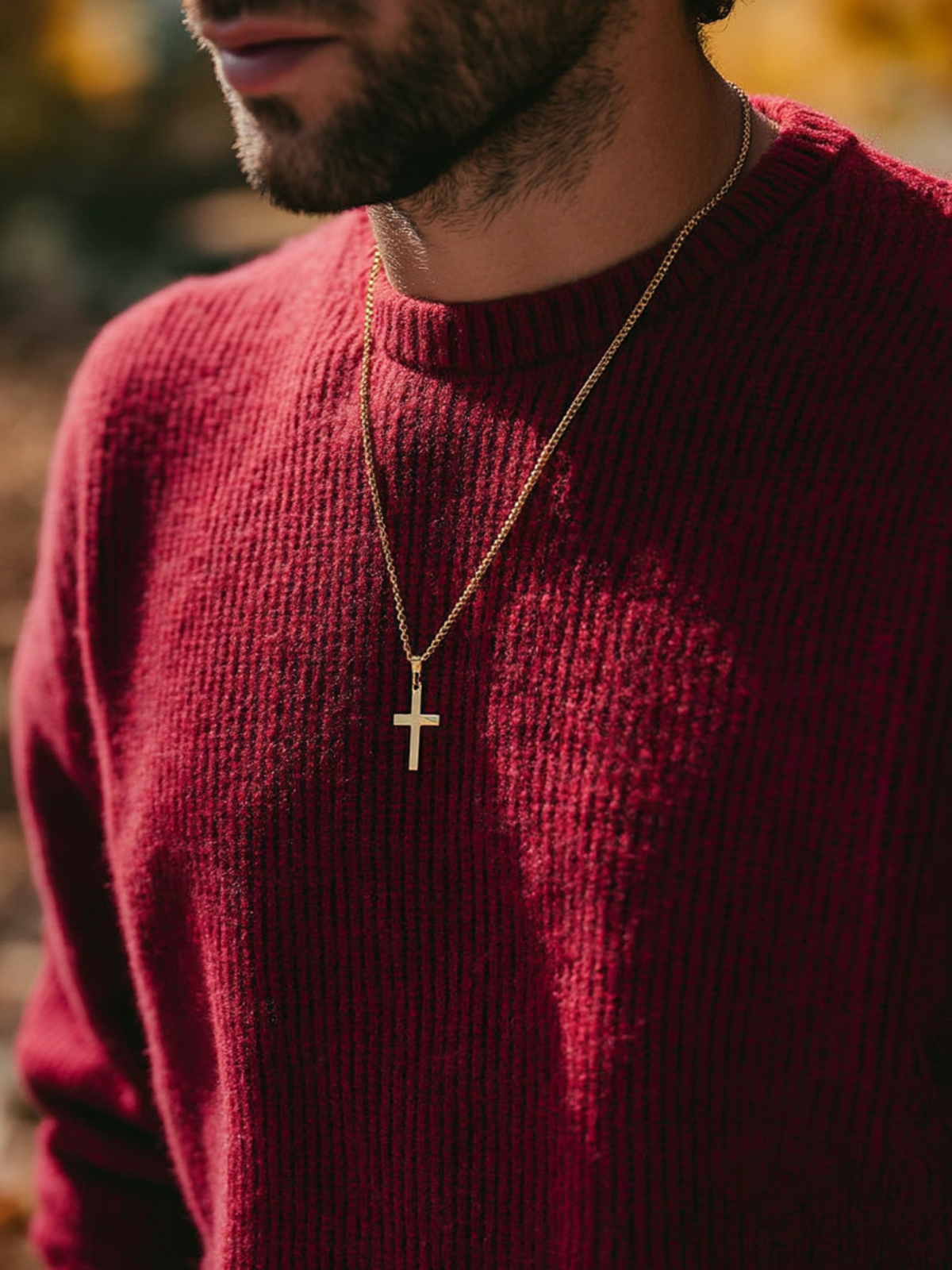 Eterna Cross Necklace | 14K Gold 3