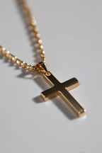 Eterna Cross Necklace | 14K Gold 4