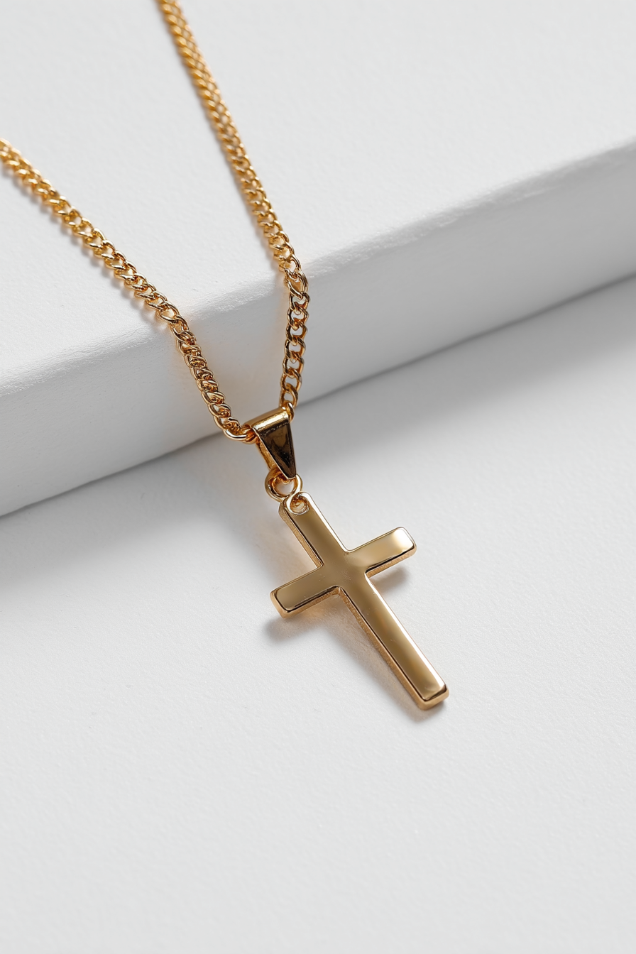 Eterna Cross Necklace | 14K Gold 6