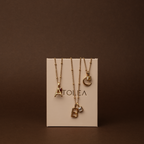 Initial & Birthstone Charm Necklace 23