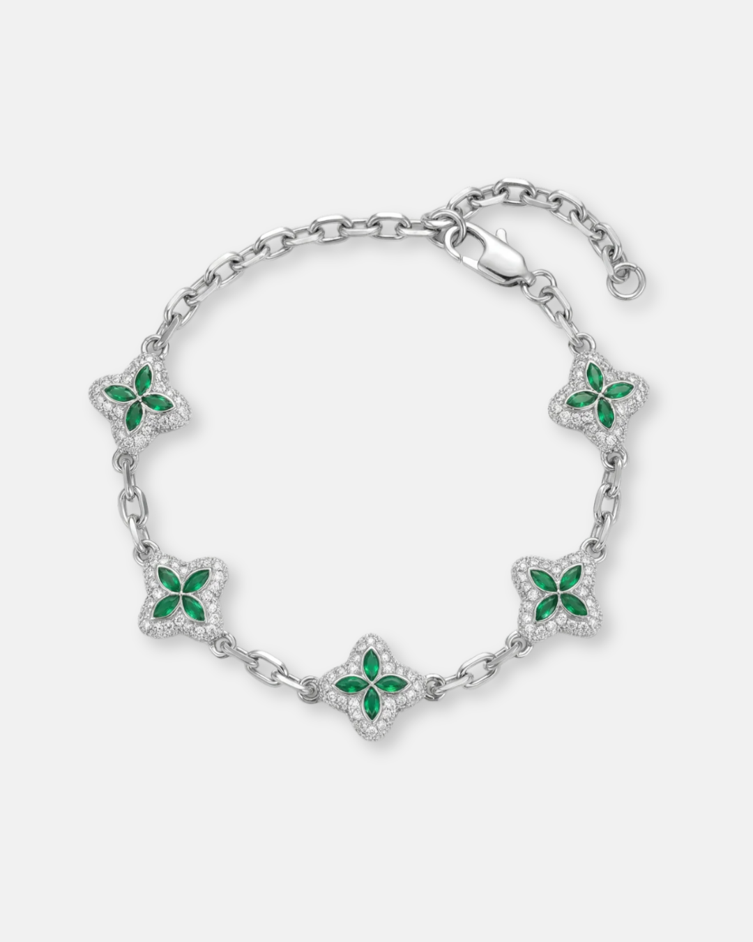 Green Flower Bracelet 1