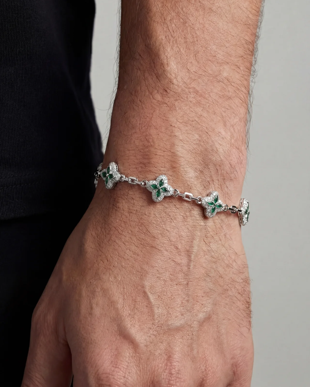 Green Flower Bracelet 2